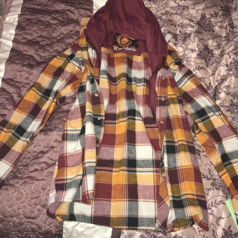 Flannel hoodie